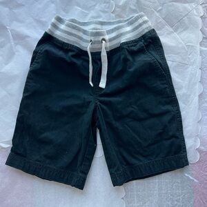 EUC Hanna Andersson sz 5 black cotton shorts pockets drawstring waist